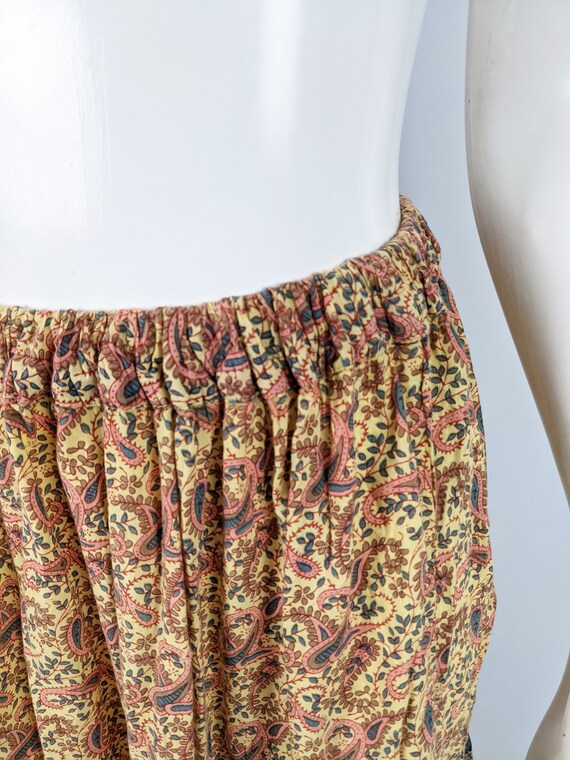 Vintage Paisley Skirt Peasant Skirt Hippie Maxi S… - image 7