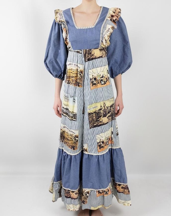 peasent ruffle maxi dress Forest Green Peasant Dress
