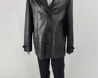 Vintage GIANNI VERSACE Mens Leather Jacket, Buttery Soft