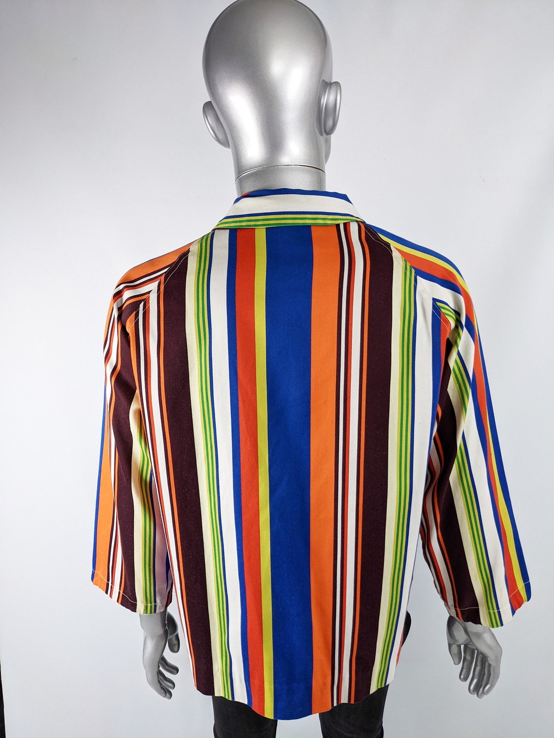 Vintage 60s Mod Jacket Mens Boating Jacket Regatta Stripe Etsy