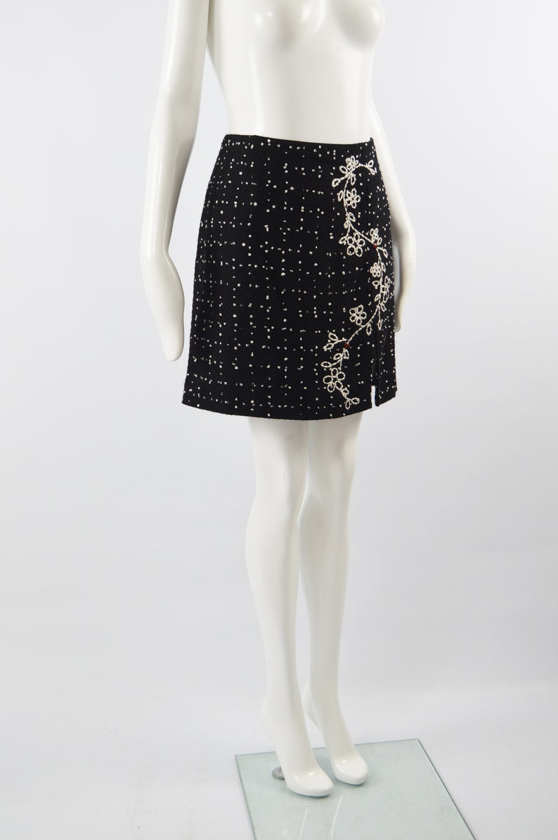 MOSCHINO Skirt Cheap /& Chic Cashmere Skirt 90s Mini Skirt
