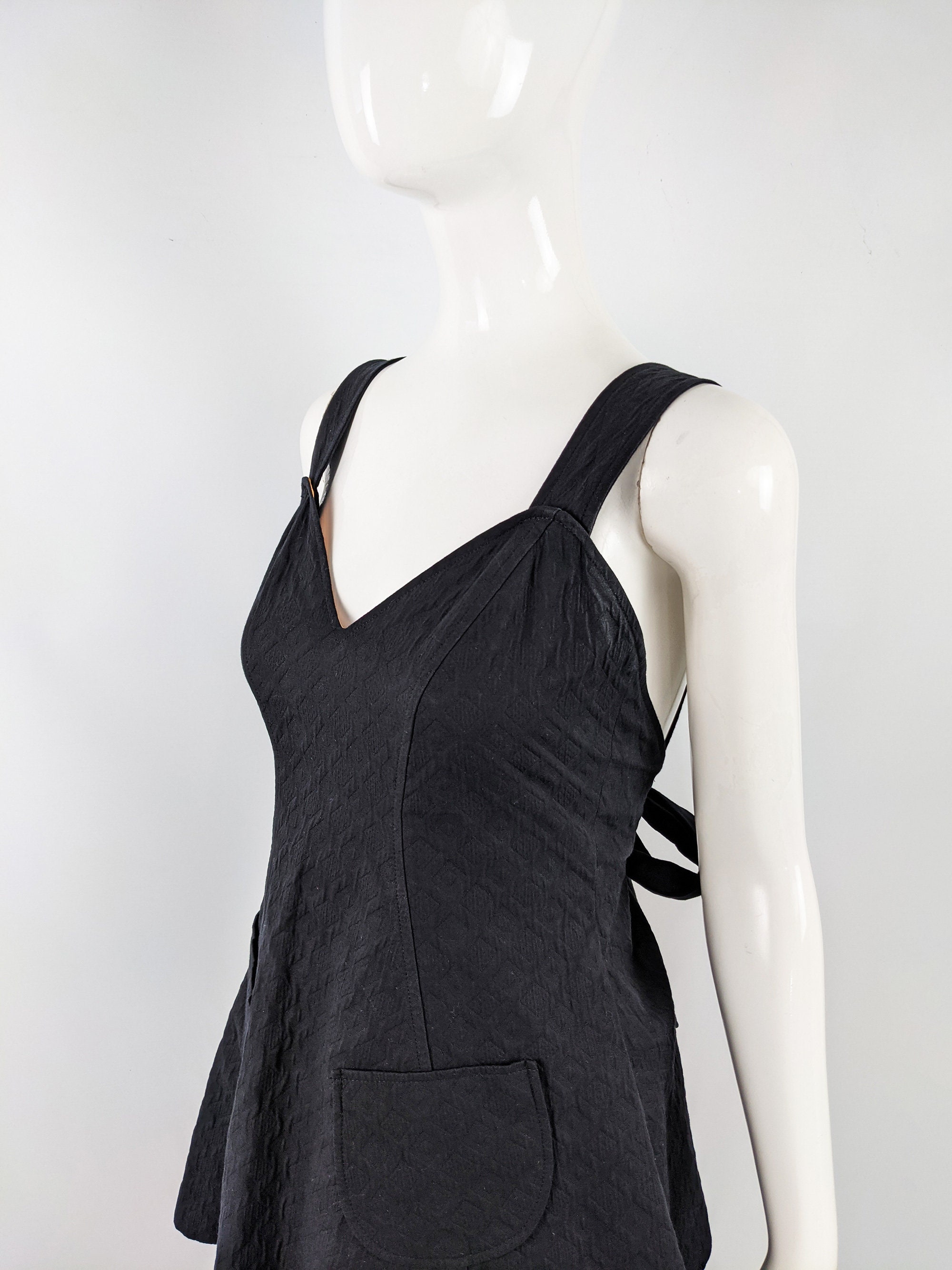 Vintage CHRISTIAN LACROIX Dress Black Cotton Jacquard Coral - Etsy UK