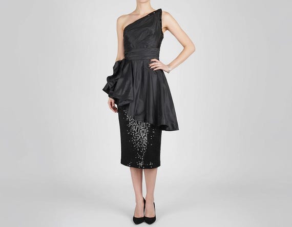 mignon evening dress Couture Mignon Islamic Evening Dress Anthracite / 38