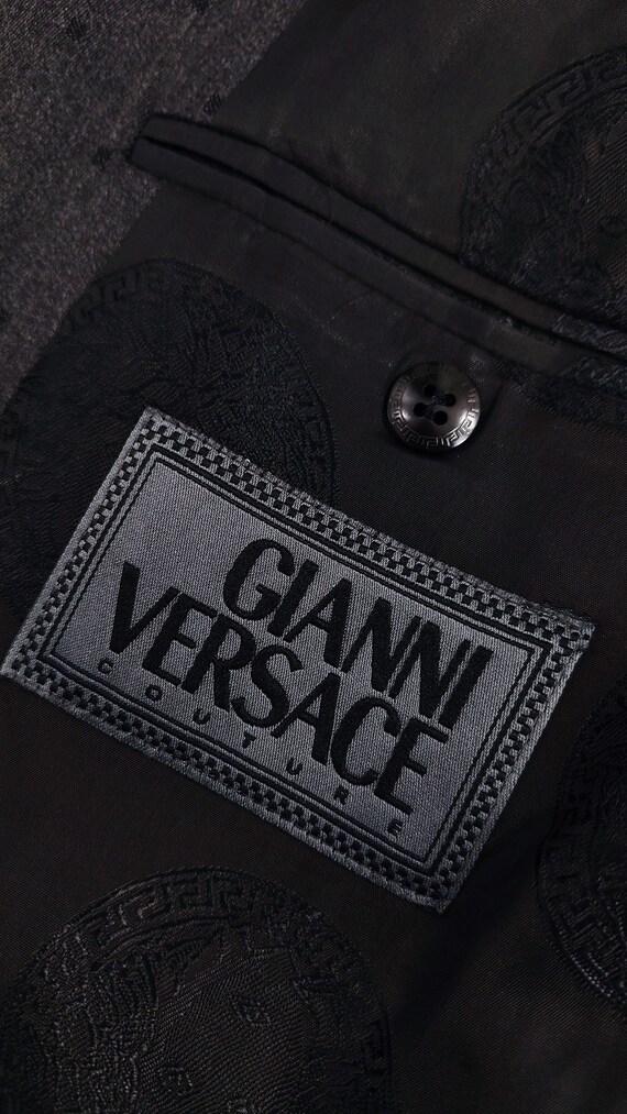 Vintage GIANNI VERSACE Mens Designer Two Piece Su… - image 8