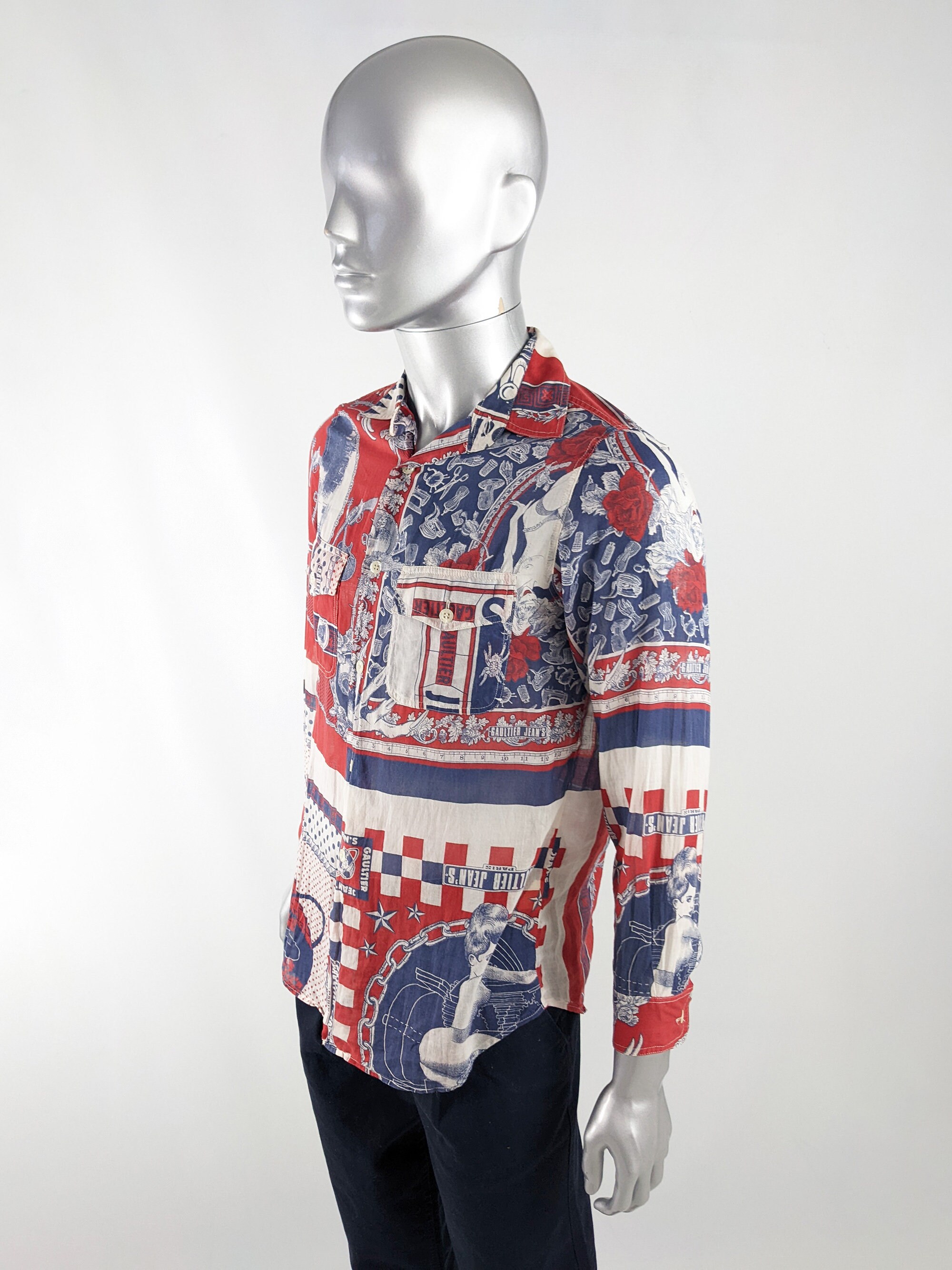 Vintage JPG Jean Paul Gaultier Japan Silk Blend All Over