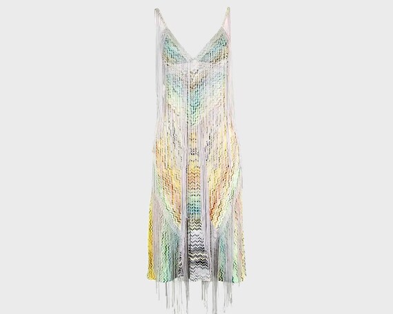 MISSONI Dress Long Fringe Dress Tassel Dress Boho
