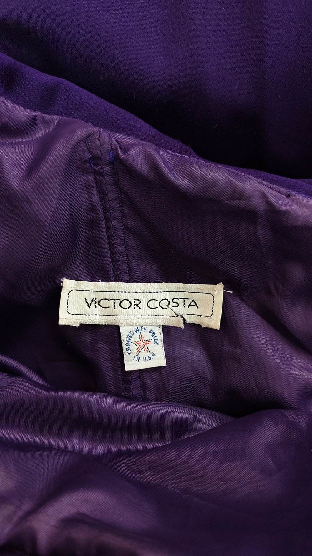 Vintage VICTOR COSTA Dress Crushed Velvet Dress 80s Evening - Etsy UK