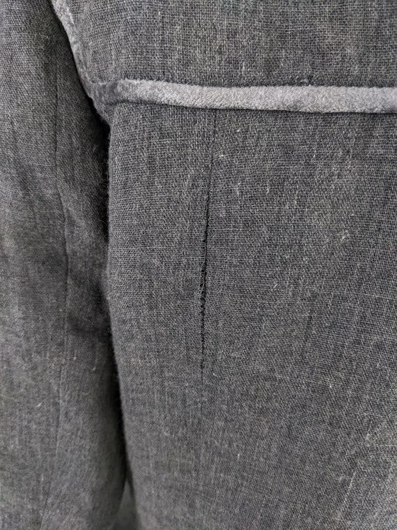 ZANG TOI Vintage Grey Blazer Jacket Women Velvet … - image 10