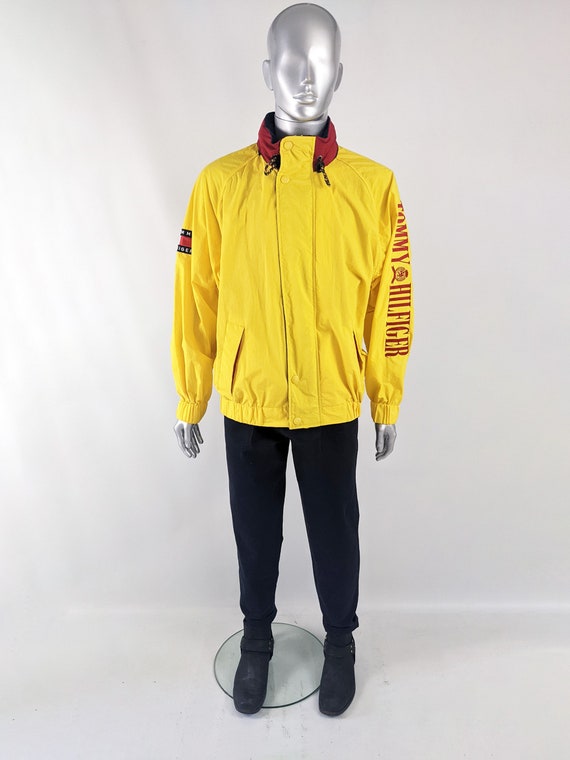 Vintage HILFIGER Jacket Bold Yellow Jacket Yellow Etsy