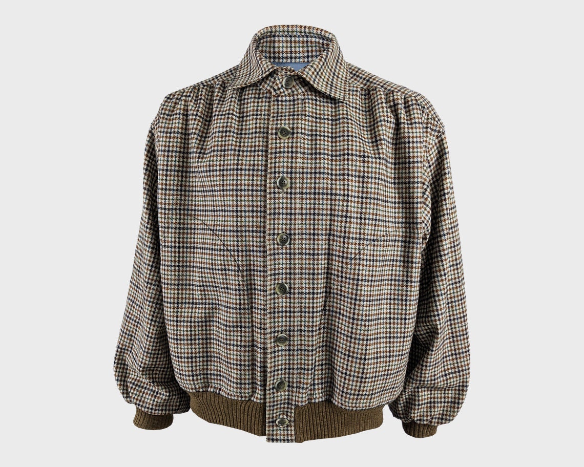 Vintage 70s Yves Saint Laurent Mens Bomber Jacket Ysl Rive Etsy Finland