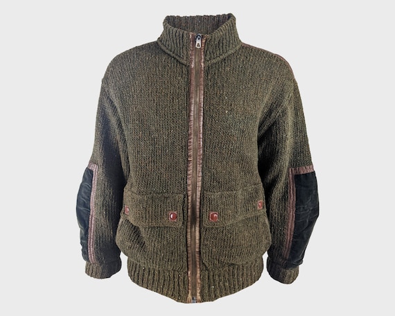 Vintage JC De CASTELBAJAC for Iceberg Coat Green Wool… - Gem