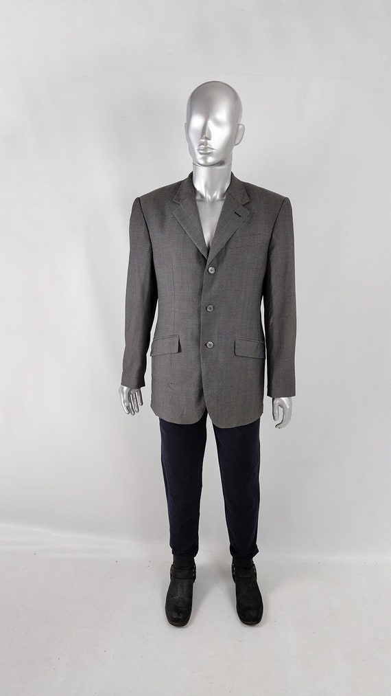 Vintage 90s GIANFRANCO FERRE Blazer, Mens Italian Jacket, Grey Blazer, Italian Designer Jacket, Single Breasted, Classic Jacket, Virgin Wool - Etsy Vintage 90s GIANFRANCO FERRE Blazer, Mens Italian Jacket, Grey Blazer, Italian Designer Jacket, Single Breasted, Classic Jacket, Virgin Wool - Etsy