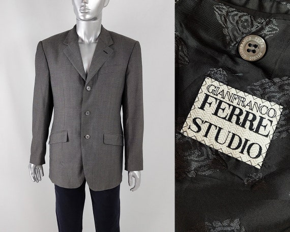 Vintage 90s GIANFRANCO FERRE Blazer, Mens Italian Jacket Vintage 90s GIANFRANCO FERRE Blazer, Mens Italian Jacket
