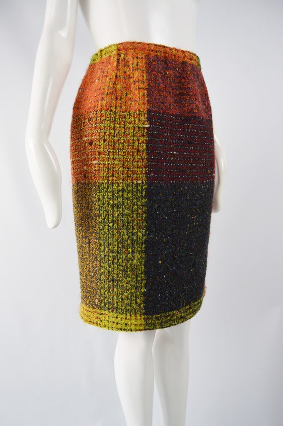 Vintage CHRISTIAN LACROIX Skirt Multicoloured Che… - image 5