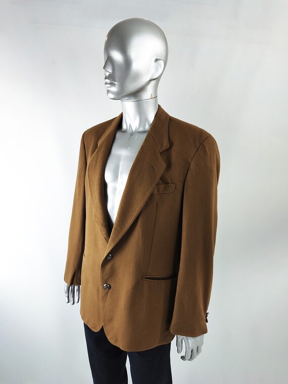 Vintage GIANFRANCO FERRE Brown Wool & Cashmere Bl… - image 3