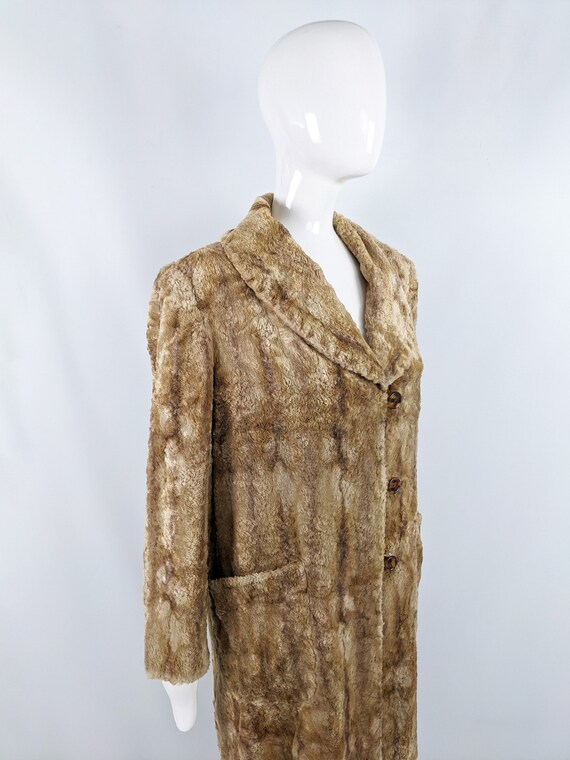 ICEBERG Coat Vintage Faux Fur Coat Furry Coat Sho… - image 5