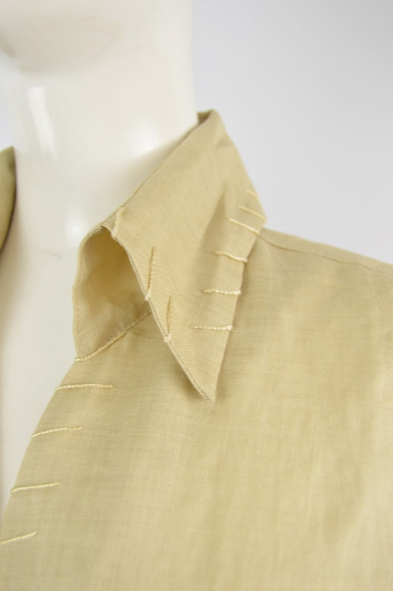 Vintage KATHARINE HAMNETT Fine Linen Shirt Summer… - image 3