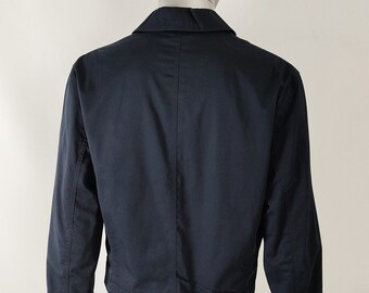 GIANNI VERSACE ネイビー ジャケット Vintage GIANNI VERSACE Jacket Men, Navy Blue Blouson Jacket