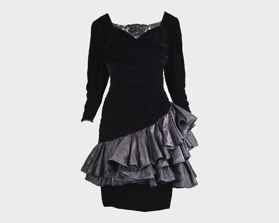 EMANUEL UNGARO Dress 80s Party Dress S 