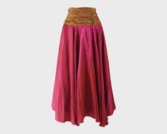 TERENCE NOLDER Ball Skirt Pink Taffeta High Waist