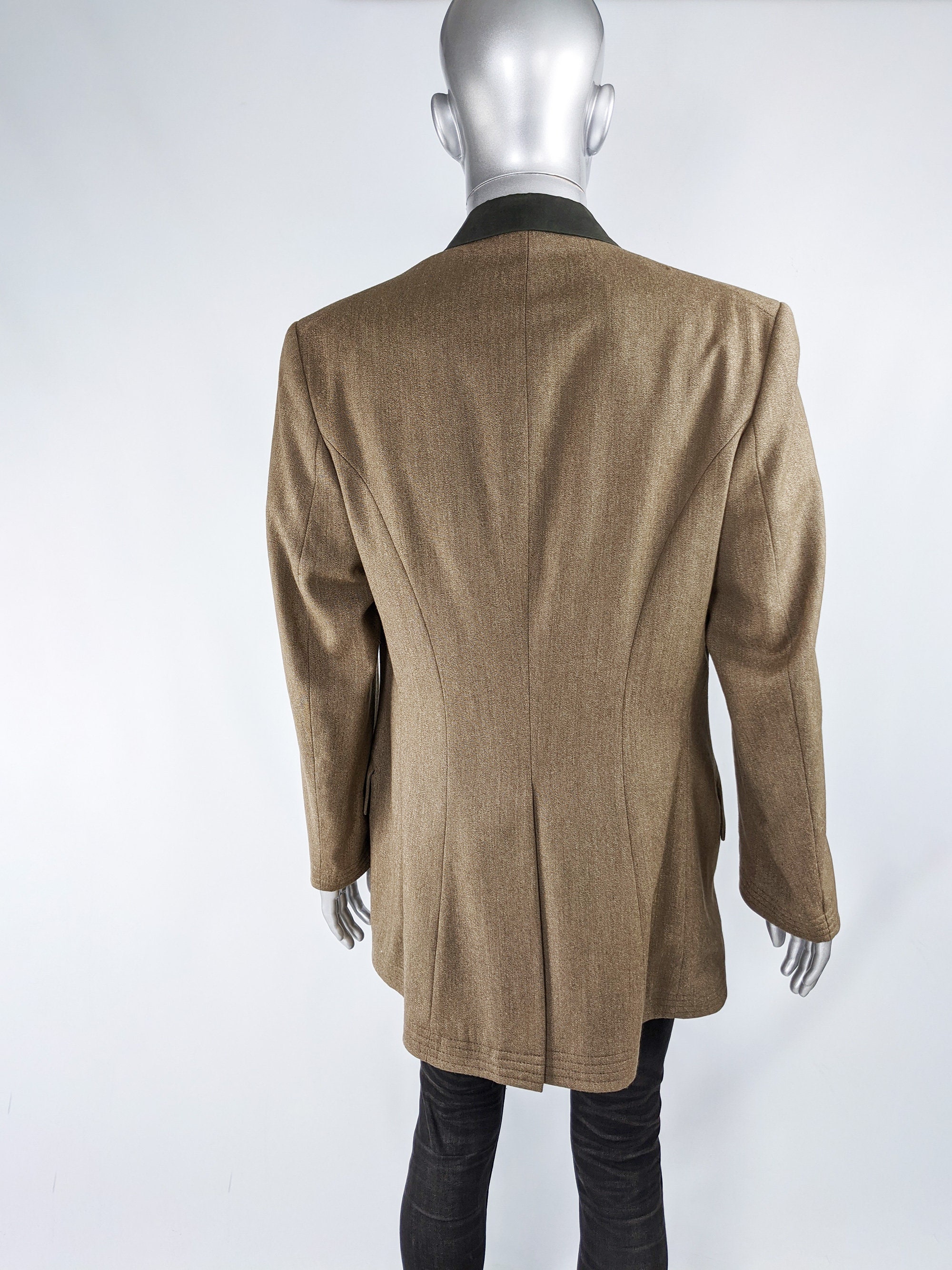 90s JOSEPH HOMME Mens Chesterfield Coat Designer Vintage 90s JOSEPH HOMME Mens Chesterfield Coat Designer Vintage