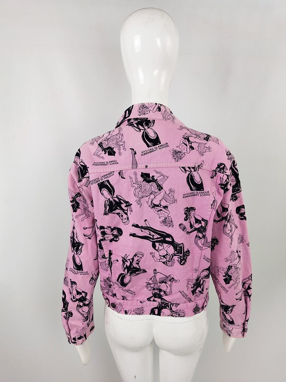 HYSTERIC GLAMOUR♢Vintage風アウター Vintage 80s 90s HYSTERIC GLAMOUR Pink Denim Jacket, Edgy