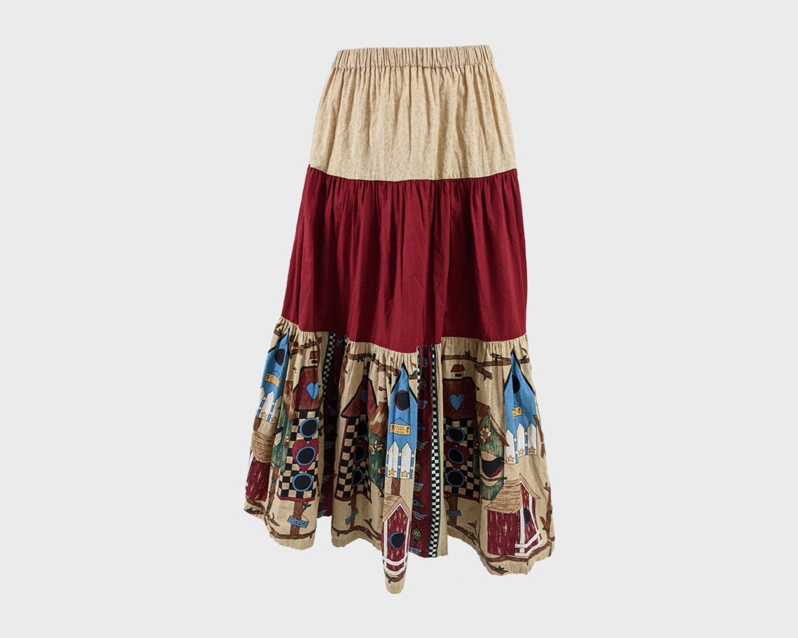 Long skirt clearance with heavy border