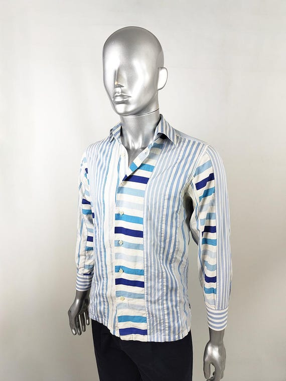christian lacroix dress shirts Vintage CHRISTIAN LACROIX Striped Shirt, Slim Fit Cotton Menswear