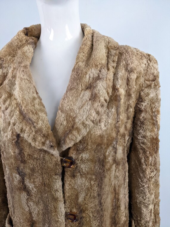 ICEBERG Coat Vintage Faux Fur Coat Furry Coat Sho… - image 3