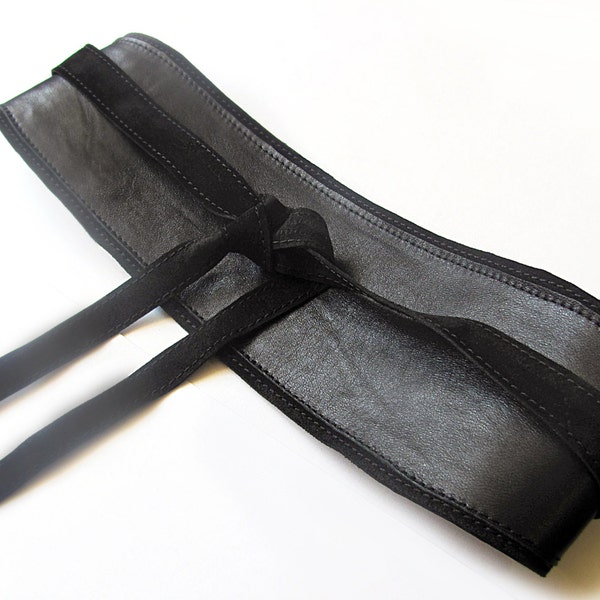 Black Obi Belt - Etsy