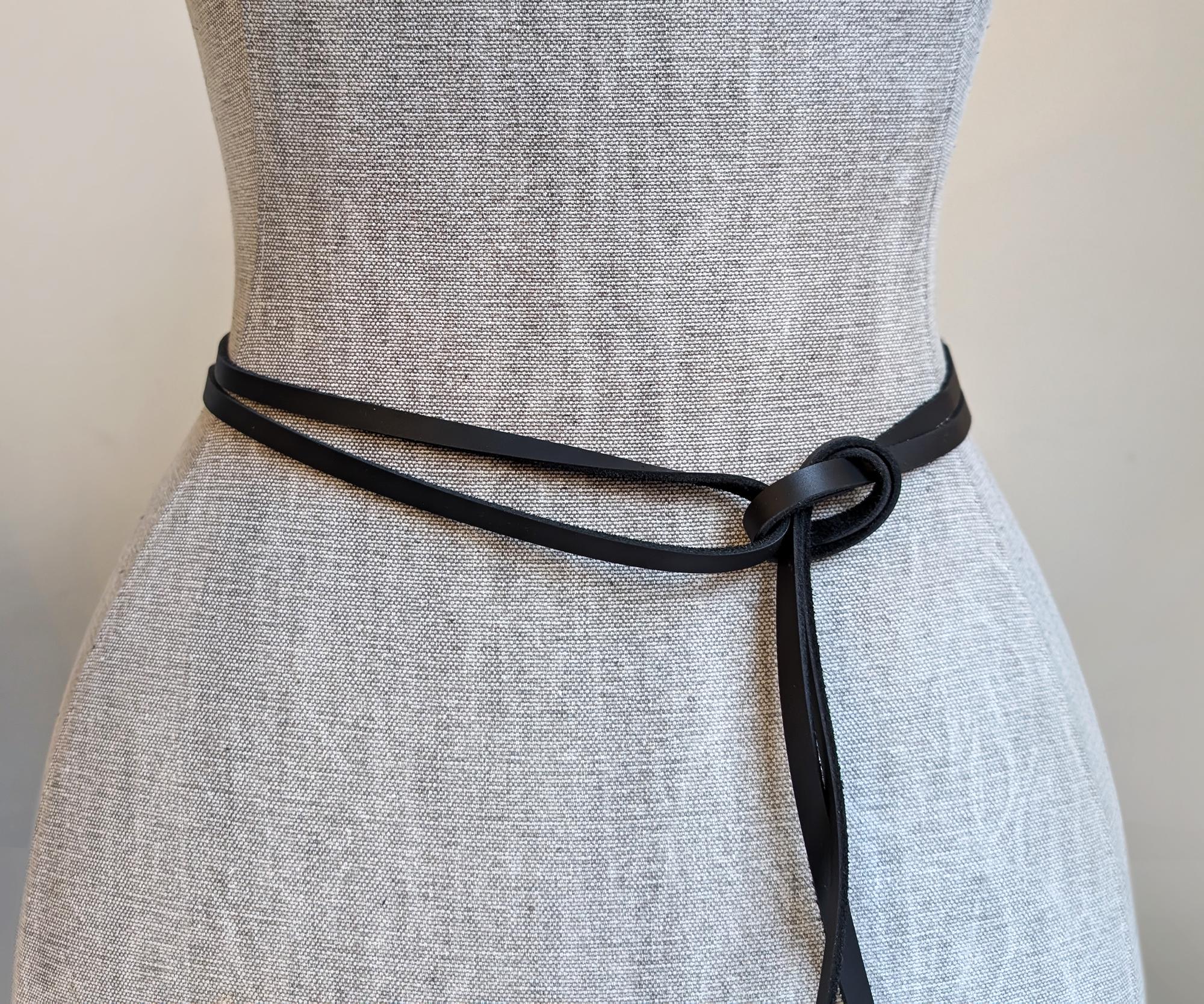 Genuine Leather String Belt: Multi-wrap Waist & Body Strap 