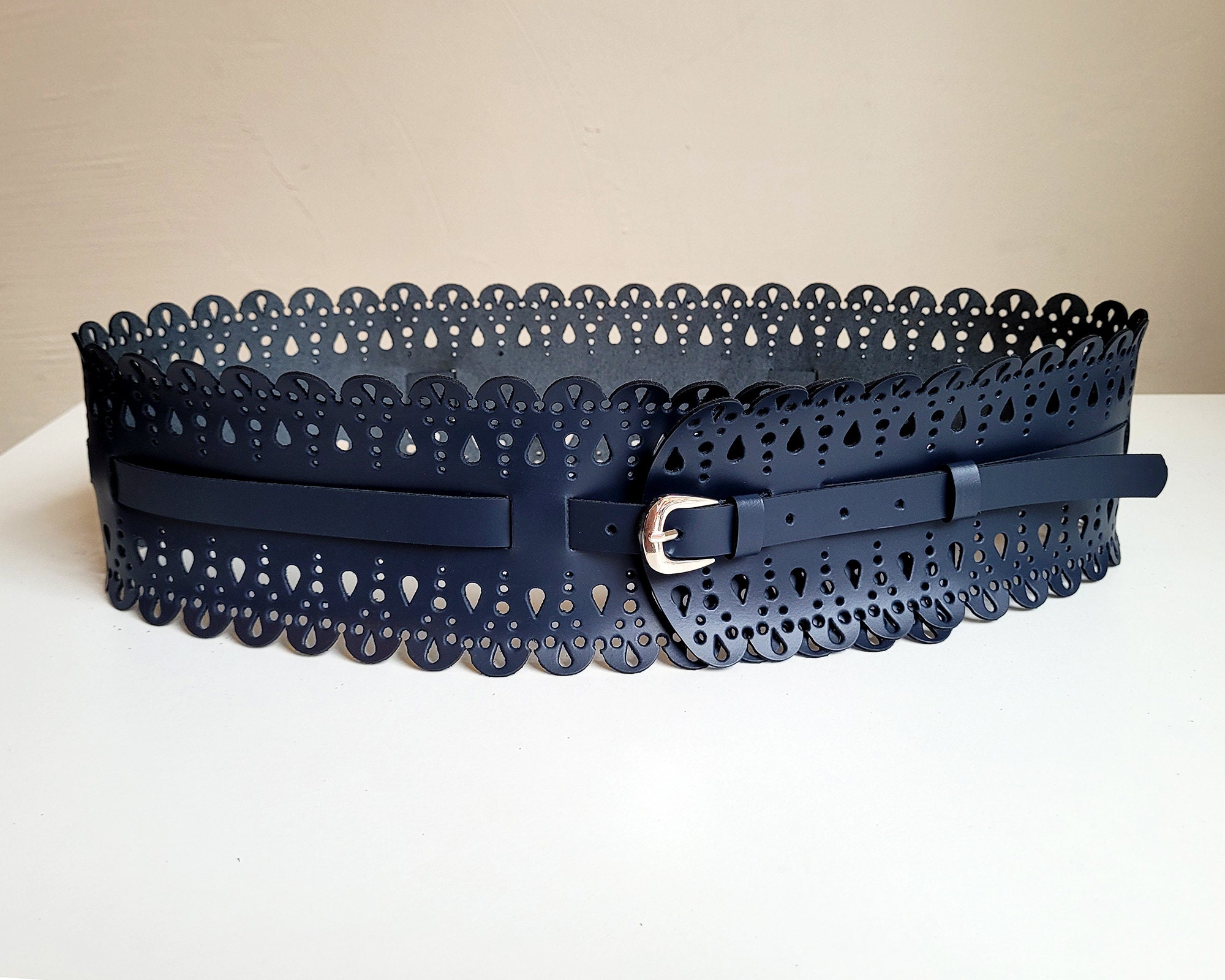 Blue corset belt hotsell