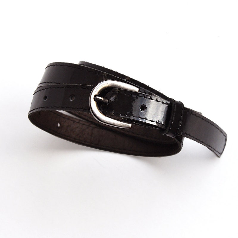 Patent Leather Statement Oversize Belt