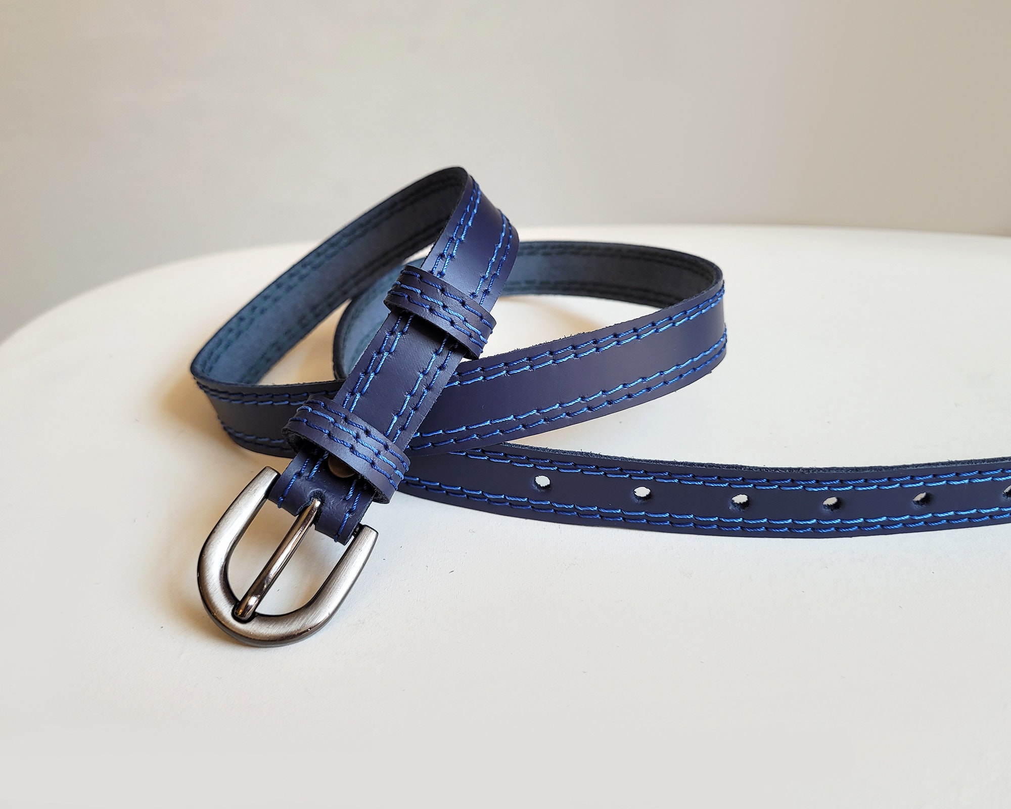 Las Mejores Ofertas En Cinturones De Cuero Azul Floral Para De Mujer | EBay