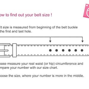 Brown Natural Leather Skinny Belt, Women's Metal Buckle Belt image 7