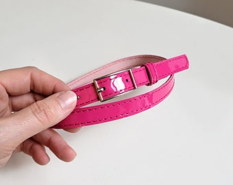 Vintage Pink Stretch Belt with Butterfly Buckle Vintage Black Elastic Corset Belt: Pink Butterfly Buckle - Etsy main image 3