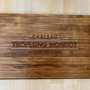 French Wine Crate Lid Serving Tray