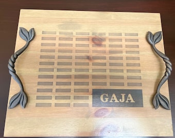 Italian Wine Crate Lid Serving Tray