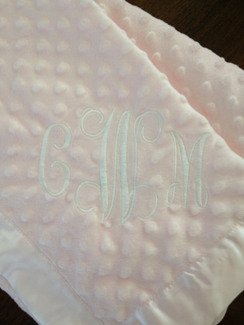 Monogrammed Baby Blanket Etsy