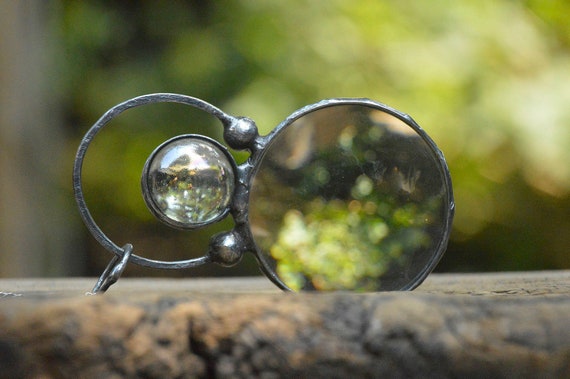 Magnifier Pendant Gothic Glass Loupe Clear Glass Loupe Magnifying Necklace  Magnifier Necklace Jewelry Magnifier to Old Fashion Necklace 