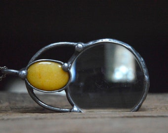 Loupe Magnifier Glass Pendant Clear Glass Loupe Magnifying Necklace  Magnifier Necklace Magnifier Jewelry Magnifier to Old Fashion Necklace 