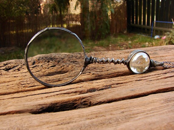 Glass Ball Loupe Magnifier Glass Pendant Clear Glass Loupe Magnifying  Necklace Magnifier Necklace Magnifier Jewelry Magnifier Old Fashion 