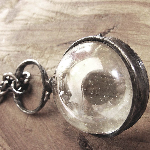 Glass Ball Necklace Etsy