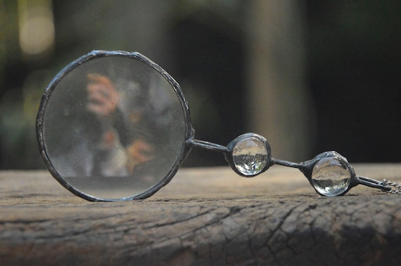 Glass Ball Loupe Magnifier Glass Pendant Clear Glass Loupe Magnifying  Necklace Magnifier Necklace Magnifier Jewelry Magnifier Old Fashion 