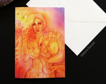 Butterfly Goddess Greeting Card