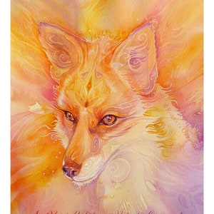 Fox Spirit Animal Art Print / A3