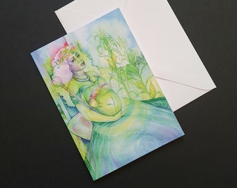 Earth Empress Greeting Card / Pregnancy / New Mum