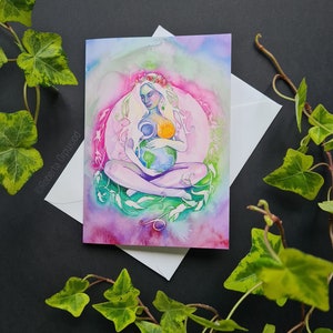 Cartão de felicitações da Mãe Terra Pachamama