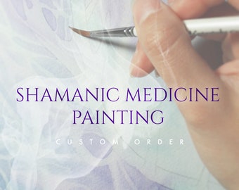 Custom Shamanic Medicine Painting + Shamanic Healing / Sacred Art as Medicine by Roberta Orpwood