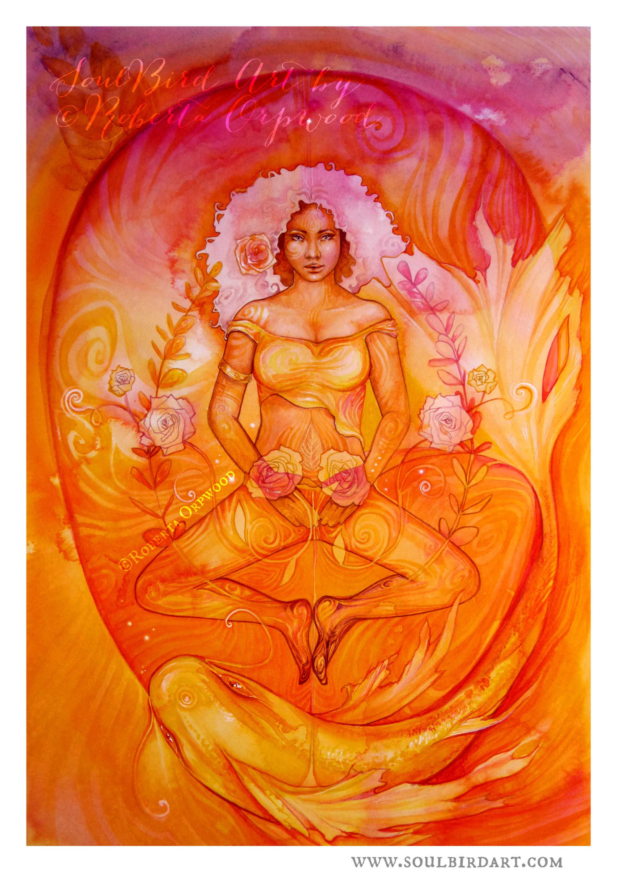 Shamanic Chakra Goddess Art / Sacred Sacral Chakra Etsy